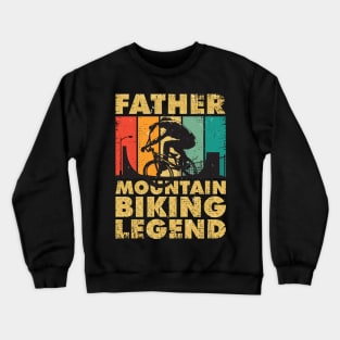 Father Mountain Biking Legend Crewneck Sweatshirt